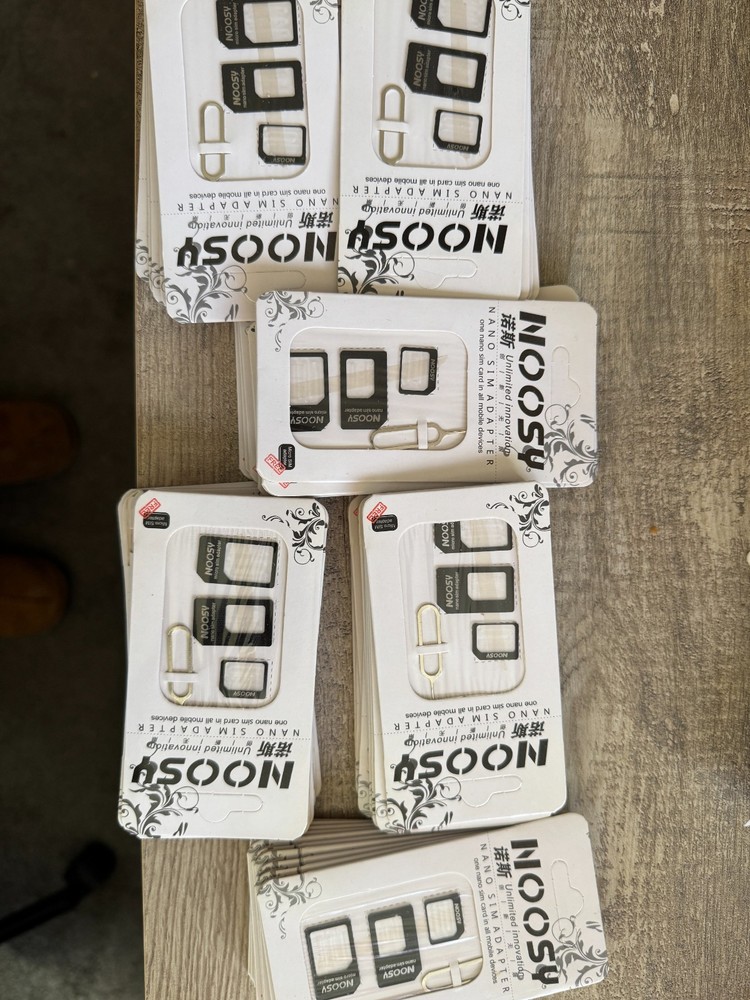 Noosy SIM Card Adapter Nano Micro Standard & SIM Ejector IPhone Android +