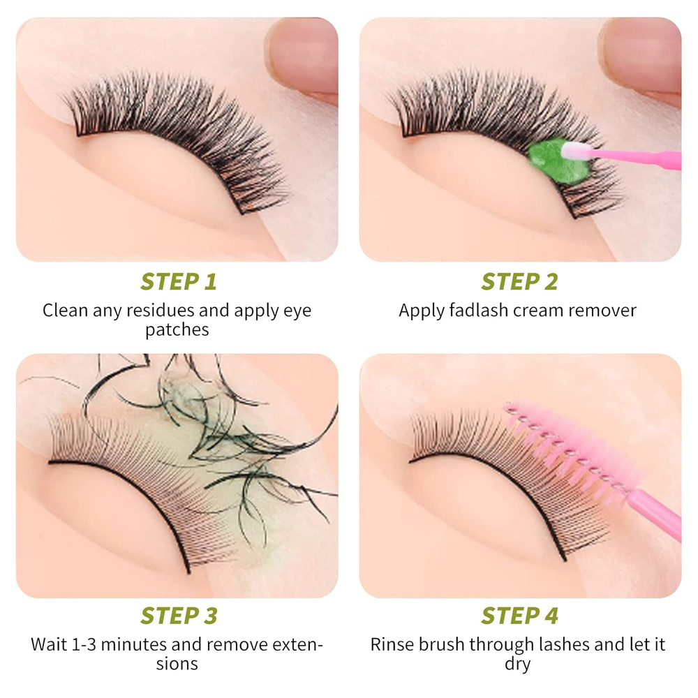 Lash Remover for Professional Eyelash Extensions Dissolves Powerful Cream Lash R