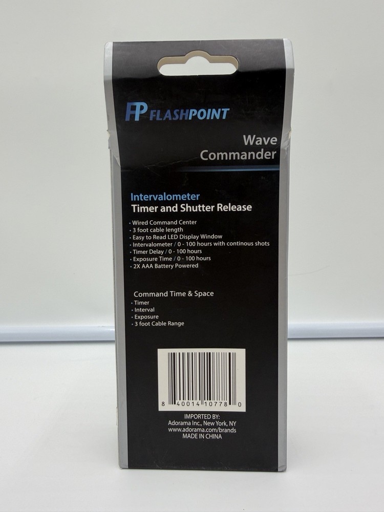Flashpoint Wave Commander Remote Shutter Release NEW