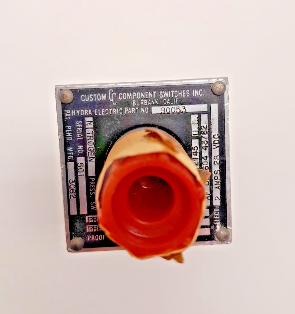 Surplus NOS Custom Component Nitrogen Pressure Switch 90053 Rocket Engine NASA