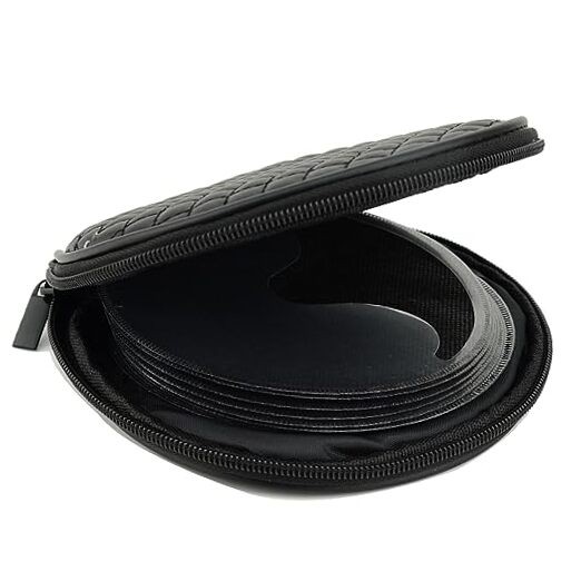 Black 20 Capacity CD/DVD Case Holder 20 CDs, Microfiber Leather Material