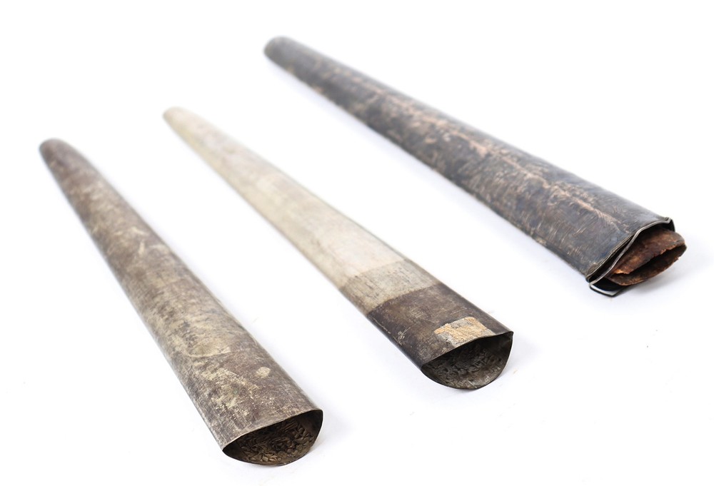 Three Indonesian Kris Dagger Chapes