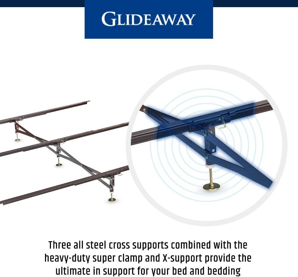 Glideaway X-support Bed Frame Support System 3 Cross Rails Model# Gs-3 XS