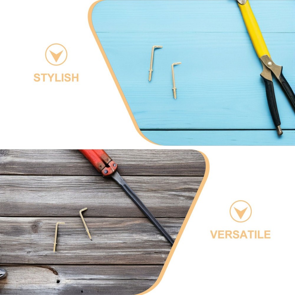 30 Pcs Right Angle Hook Hanging Hooks for Workplace Shaped Frame