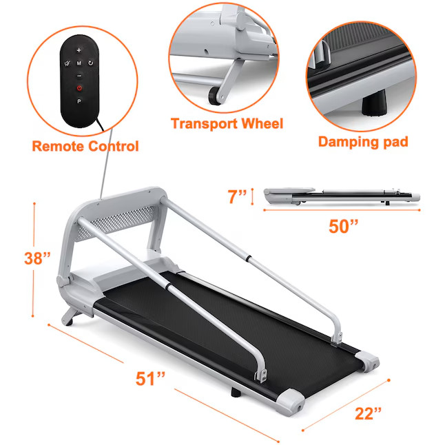 Misopily Pet Treadmill 2.5HP Foldable Dog Running Machine Adjustable Speed