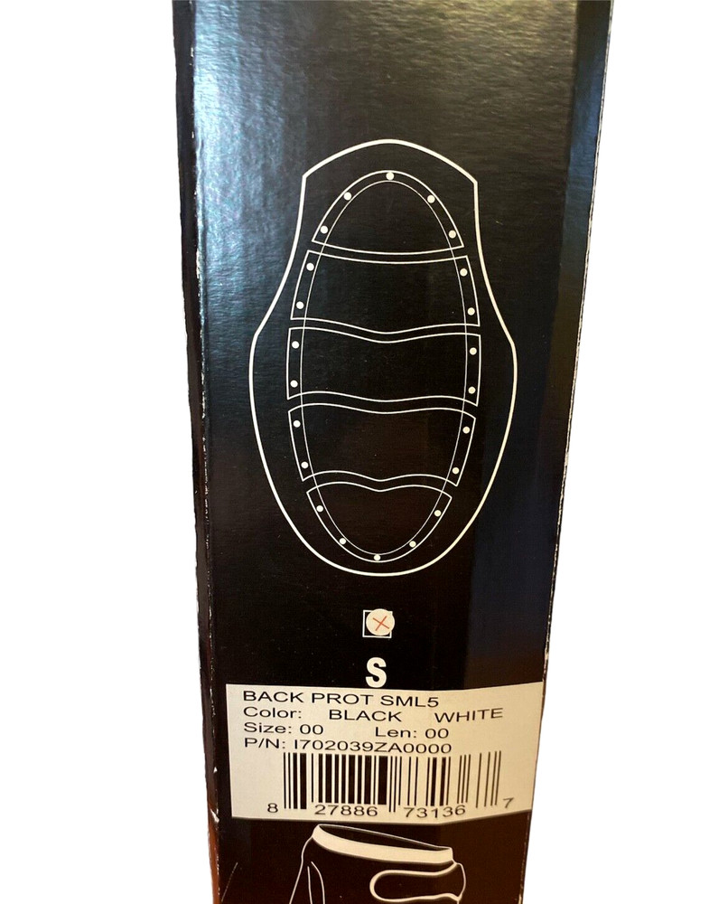 Carrera Ski Protection Back Black/White Small