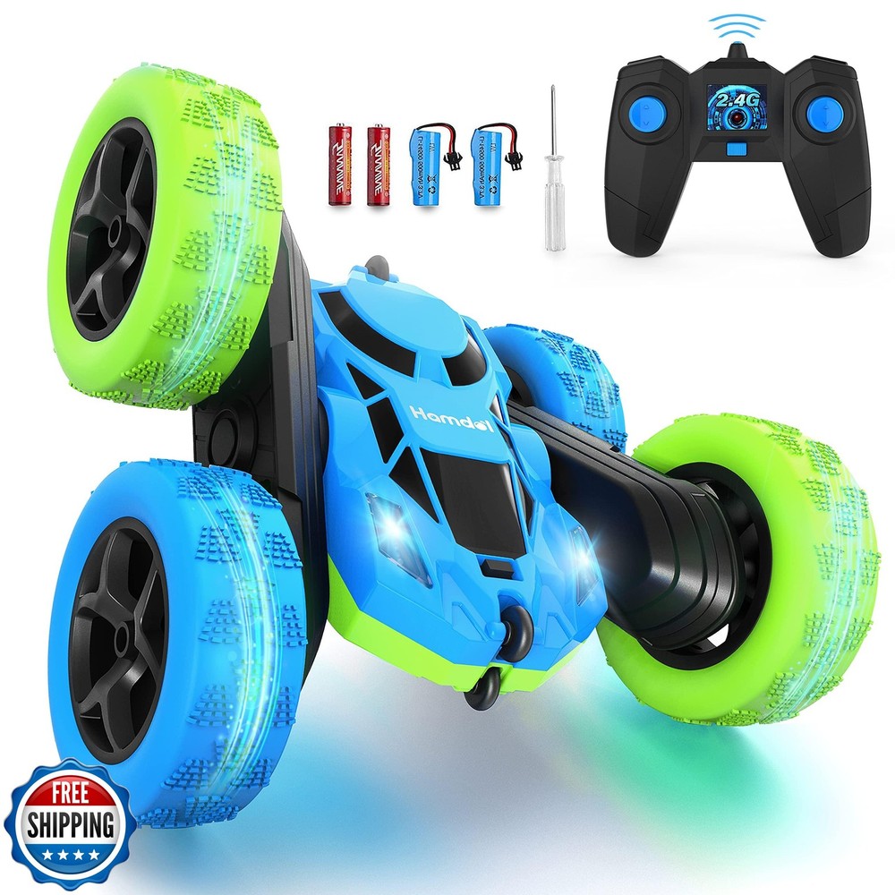 Hamdol Remote Control Car for Kids, 360° Rotating Double-Sided RC