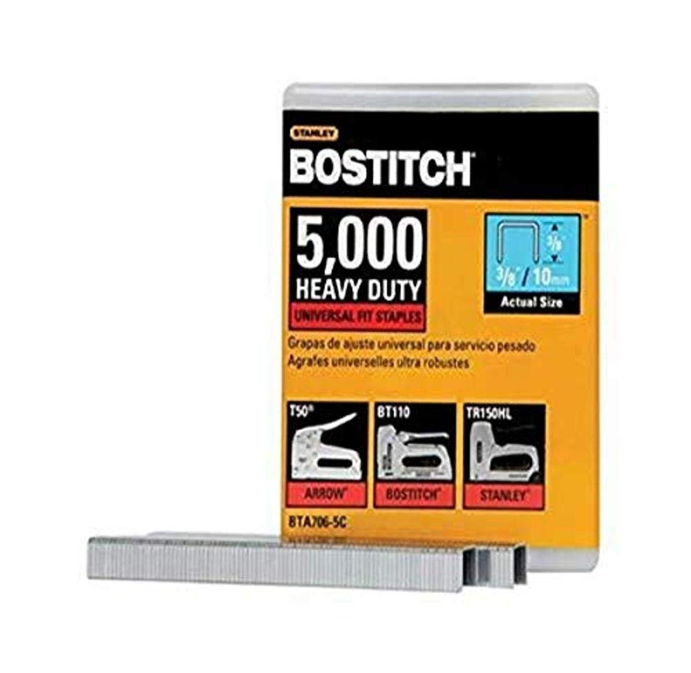 BTA706-5C Heavy Duty Construction Staples, 3/8 X 2/5-Inch, 5000-Pack