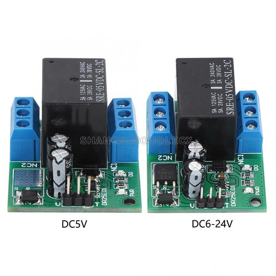 DC 5V 6-24V Double Pole Double Throw DPDT Self-Locking Bistable Relay Module-