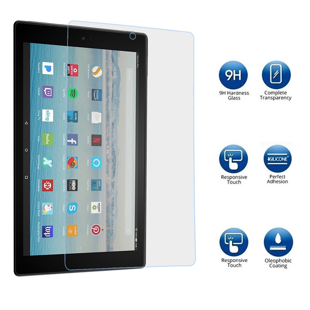 Tempered Glass Screen Protector for Amazon Fire HD 10 (7th Gen-2017)