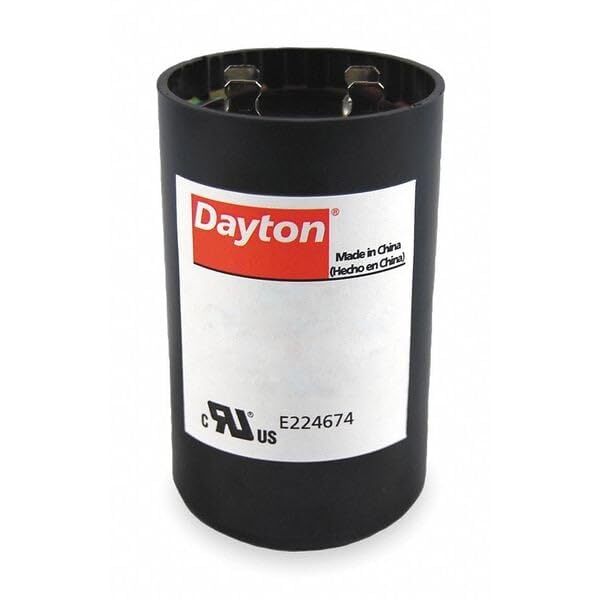 DAYTON 2MDT9 Motor Start Capacitor, 400-480 MFD, Round