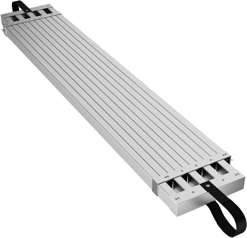 Telescoping Aluminum Work Plank, Adjustable Scaffold Platform & Ladder 440 Lbs