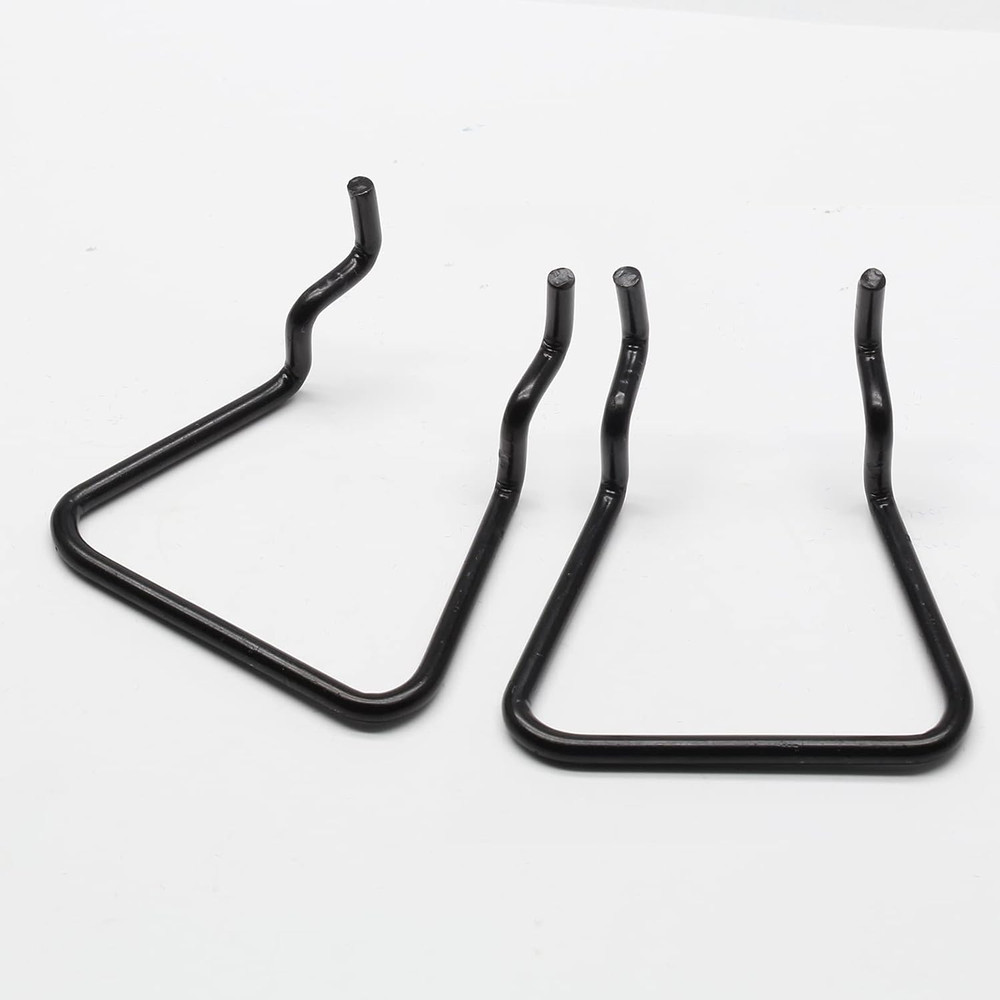 16Pcs Pegboard Plier Holders, Stainless Steel Double Loop Pegboard Hooks, Black