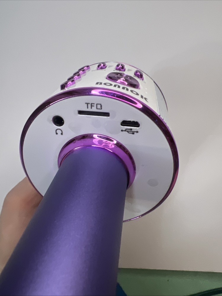 Pink Microphone for Singing – Wireless Bluetooth Karaoke Microphone