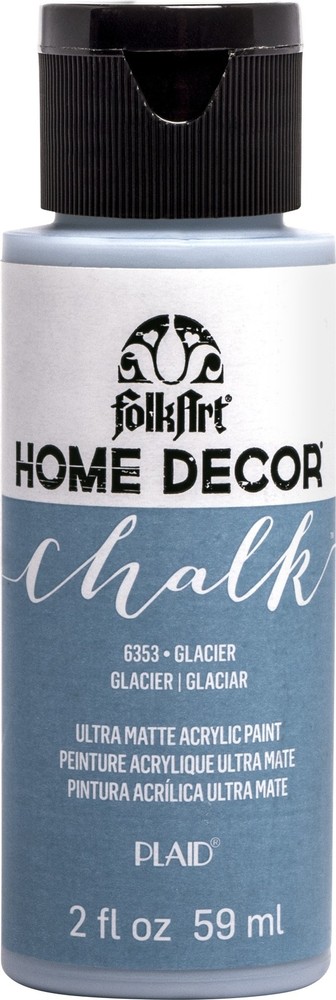 FolkArt Home Decor Chalk Paint 2oz-Glacier - 3 Pack