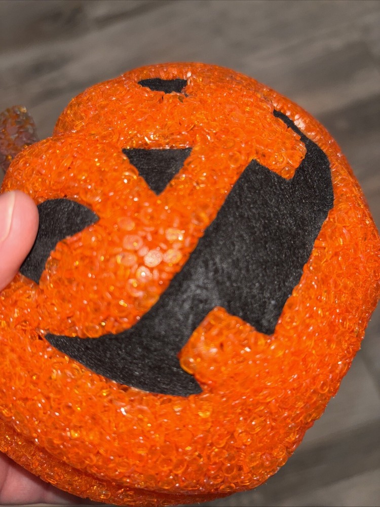 Plastic Popcorn Pumpkin Boy Jack O Lantern Vintage Halloween -Does not work