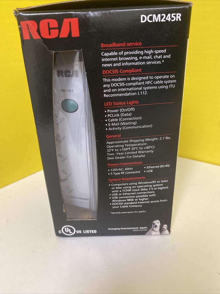 RCA DCM 245R (DCM245R) Modem NIB