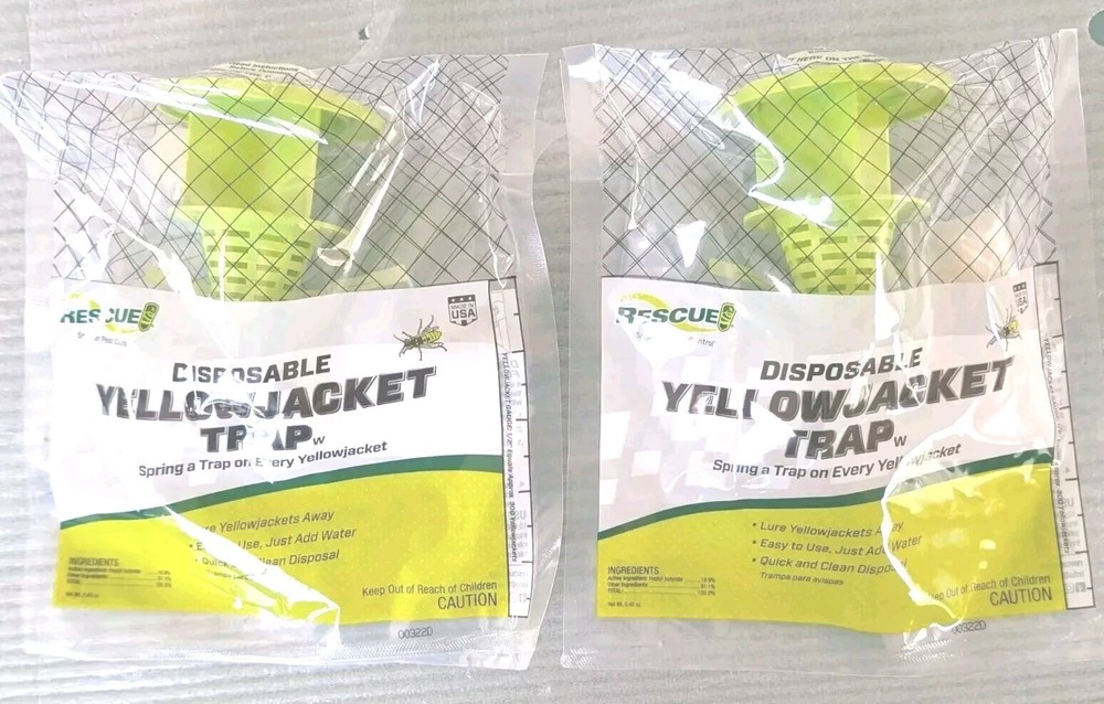 (2) Rescue Yellow Jacket Disposable Traps