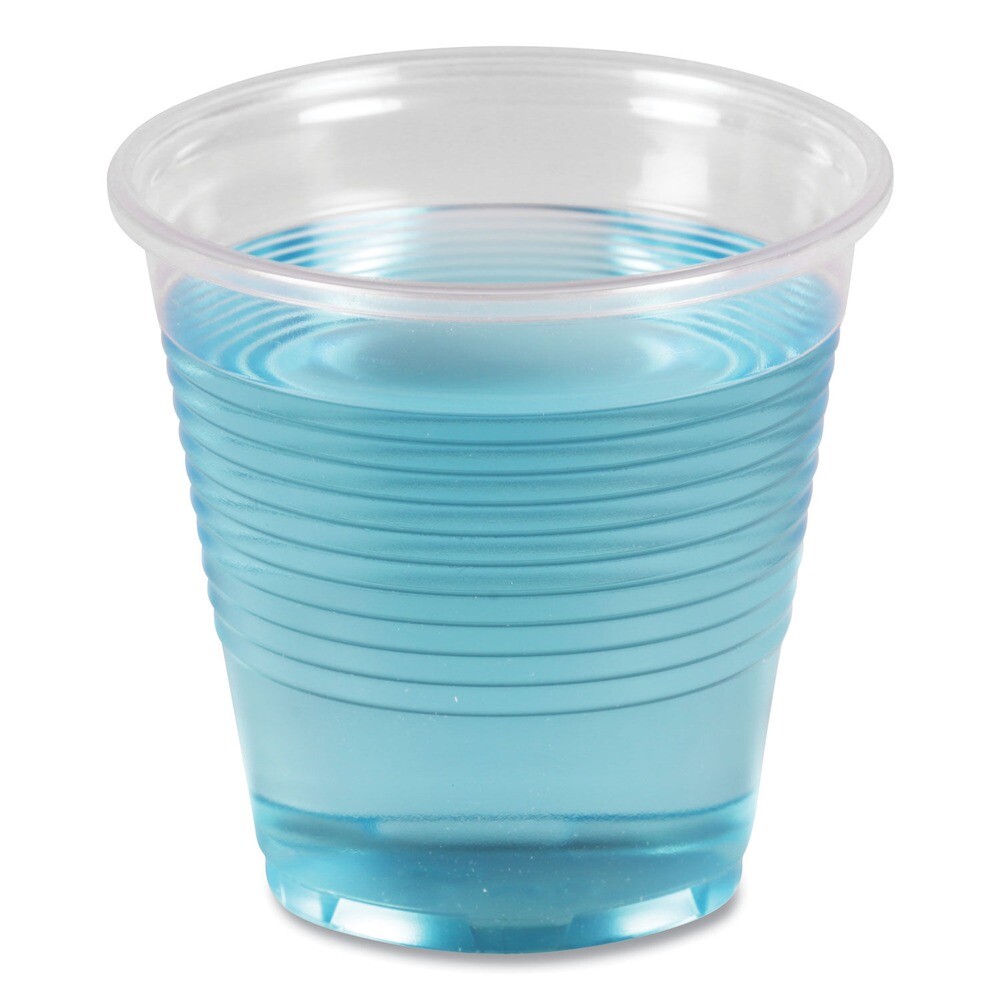 Boardwalk TRANSCUP5CT 5 oz. Plastic Cold Cups - Translucent (2500/CT) New