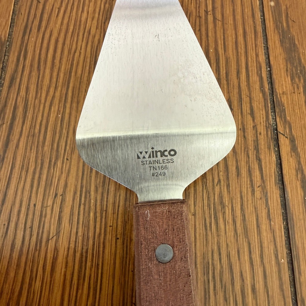 Winco Stainless Steel Rosewood Handle Cake Server Spatula Server #249