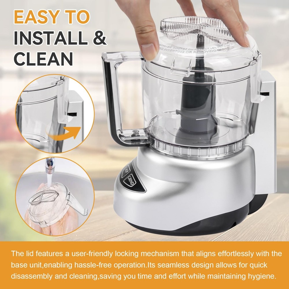 Mini Prep Plus Food Processor lid 4 Cup, transparent