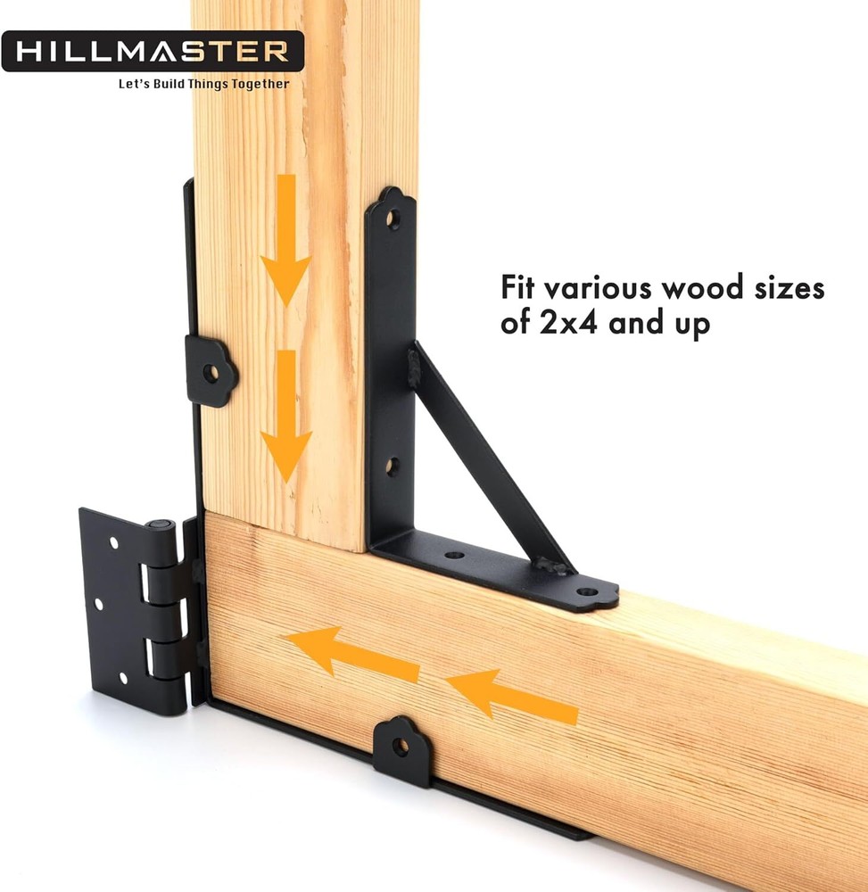 Anti Sag Gate Frame Kit Gate Corner Brace Bracket Heavy Duty Adjustable Gate ...