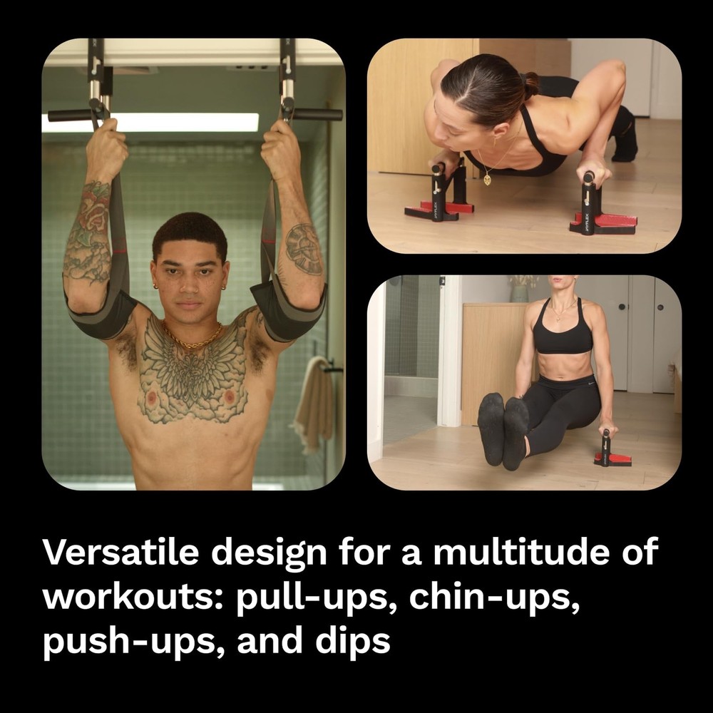 Jayflex CrossGrips Compact Pull Up Bar - Pull Up Bar Door Frame for Work from...