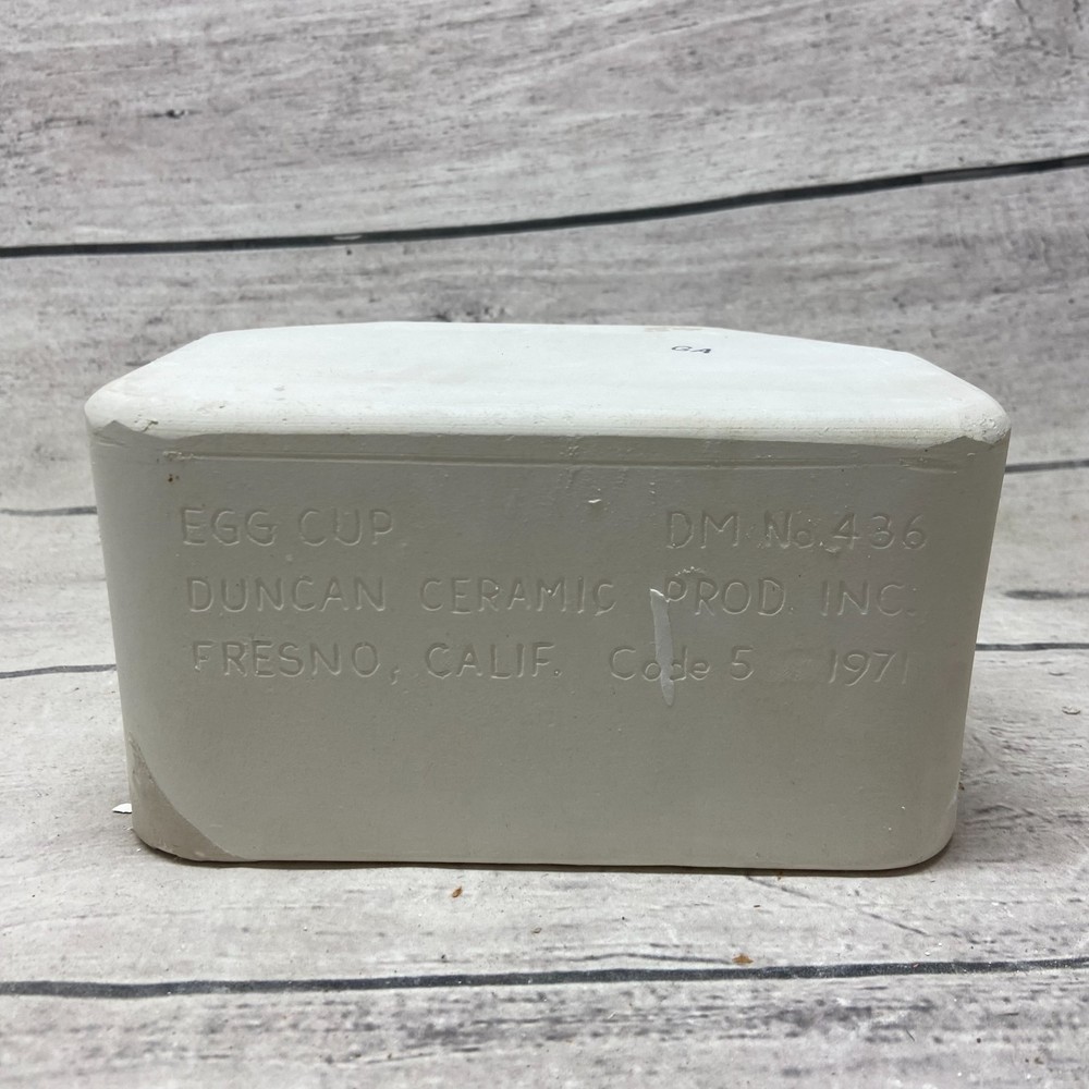Vintage 1971 Duncan Ceramic Casting Mold Egg Cup Dinner Bell #DM-436
