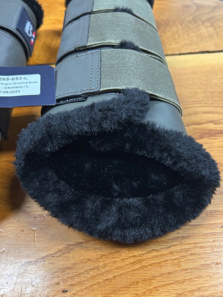 B VERTIGO WELLINGTON BRUSHING BOOTS(SIZE LARGE)
