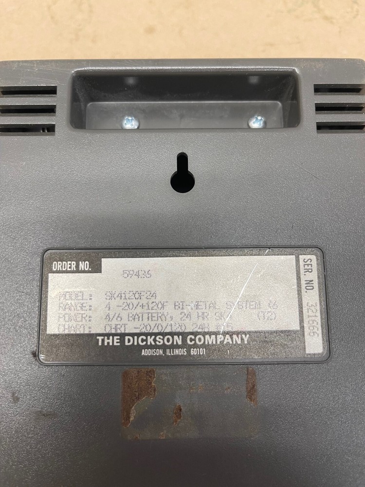 Dickson SK4120F24 Temptrace, Digital Temperature Recorder