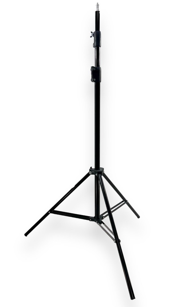 Two 7’ 3-Section Photography Light Stands 1/4” Stud Tip Connector