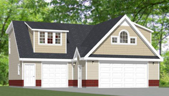 40x36 2-Car Garage -- 2,110 sqft -- PDF Floor Plan -- Model 10B
