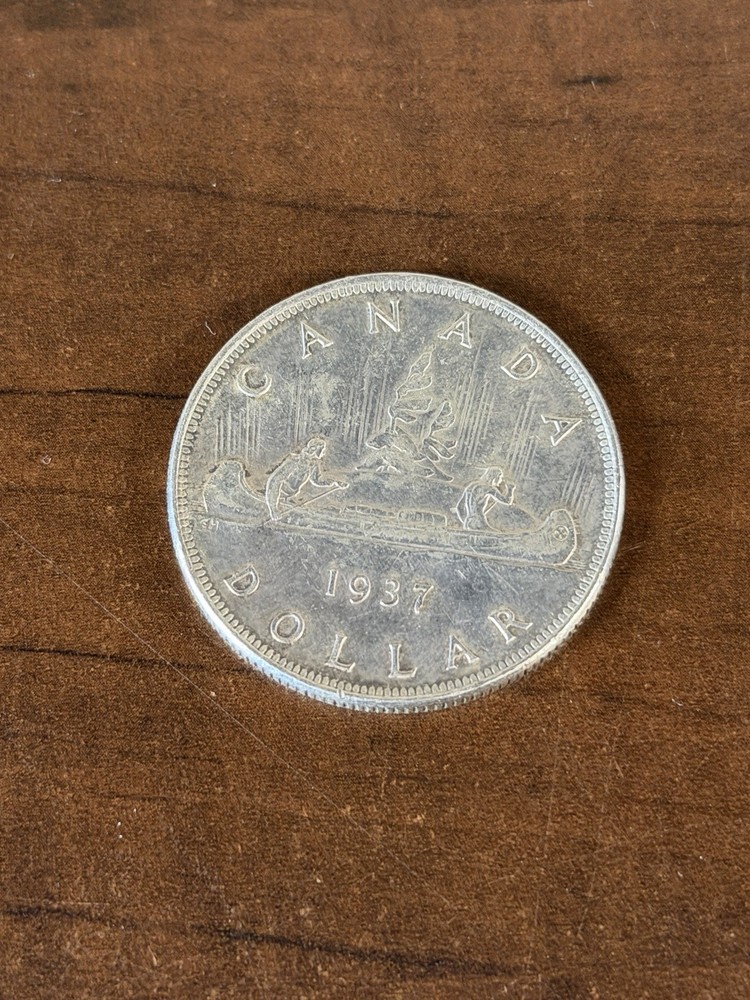 1937 Canada Silver One Dollar Coin