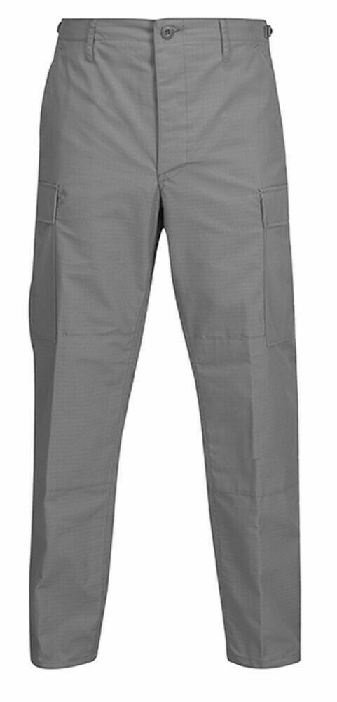 Propper BDU Trouser Button Fly Battle   Large Regular Ripstop F5201  Grey