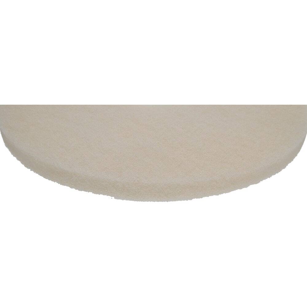 PRO SOURCE Floor Stripping Pads: 5 Pack, White Fine Polyester, 14" Diameter