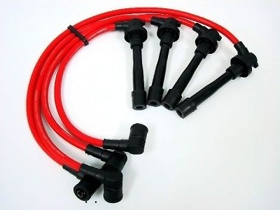 DISTRIBUTOR CAP ROTOR SPARK PLUG WIRE KIT FOR 94-01 ACURA INTEGRA B18 DC RED B