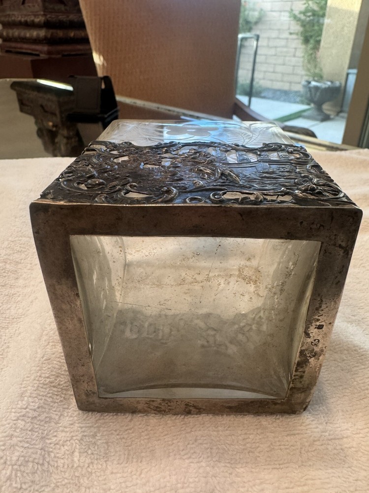 19th Century German Hallmarked Silver Decanter