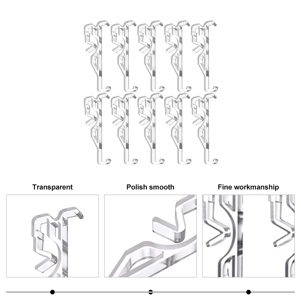 10pcs Replaceable Valance Clips Plastic Blind Clips Blind Clamps Blind Accessory