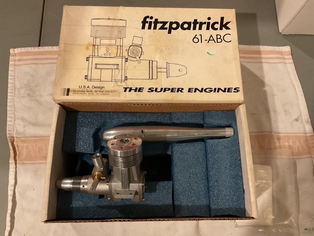 RARE FitzPatrick 61 ABC RC Airplane Engine NIB