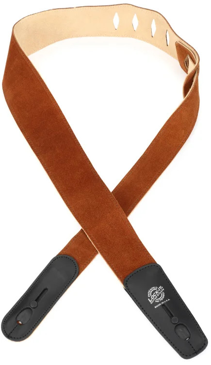 Lock-It Straps Deluxe Suede Strap - Brown