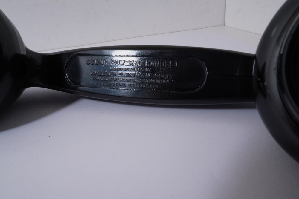 Original SOUND POWERED BAKELITE HANDSET W/ Elements But Sold AS IS & Untested