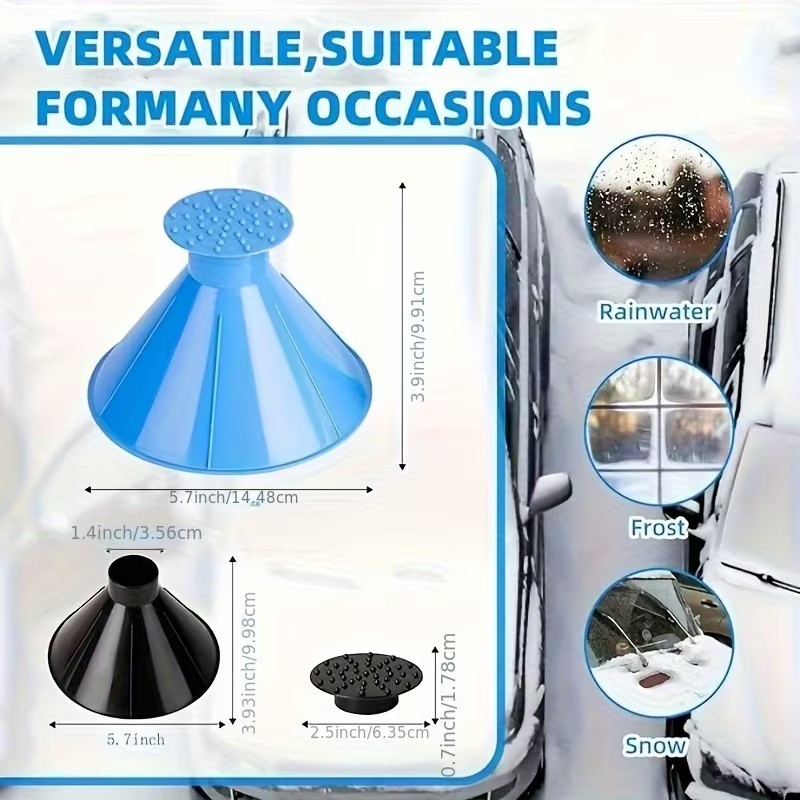 4 Pack Magical Car Ice Scraper for Car Windshield, Snow Scraper