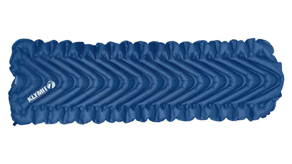 KLYMIT STATIC V LIGHTWEIGHT BACKPACKING INFLATABLE CAMP SLEEPING PAD - NAVY