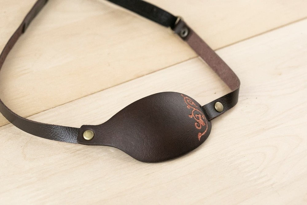 Eye Patch, Leather Eye Patch, Small Eye Patch, Slim Eye Patch, Custom Eye Patch