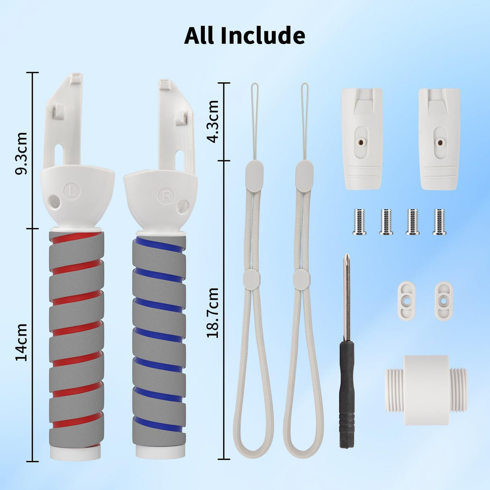 Handles Extension Grips for Quest 3/Quest 3S Controller Accessories, VR Handle