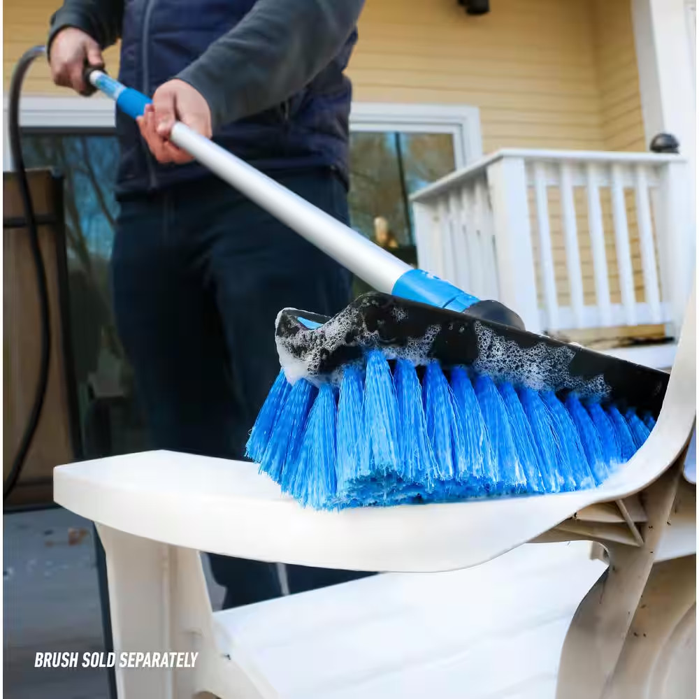 Lock-On 48" Aluminum Water Flow Pole Extension Handle for Cleaning Tools