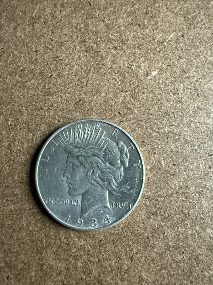 1934 d peace dollar au