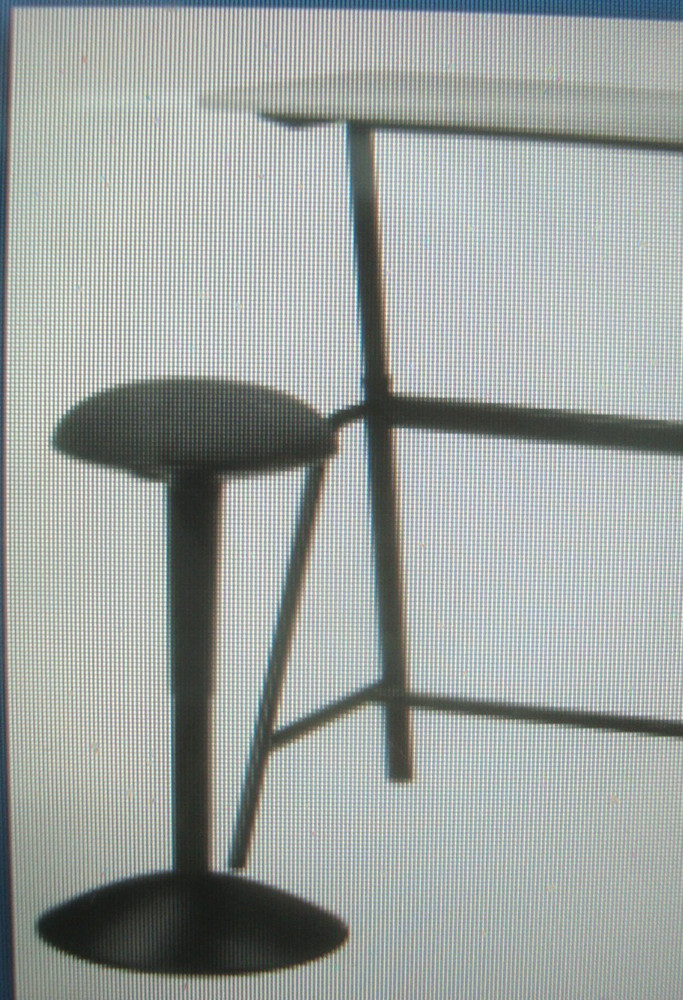 IKEA NILSERIK Adjustable Standing Support Stool Black Swivel function Display