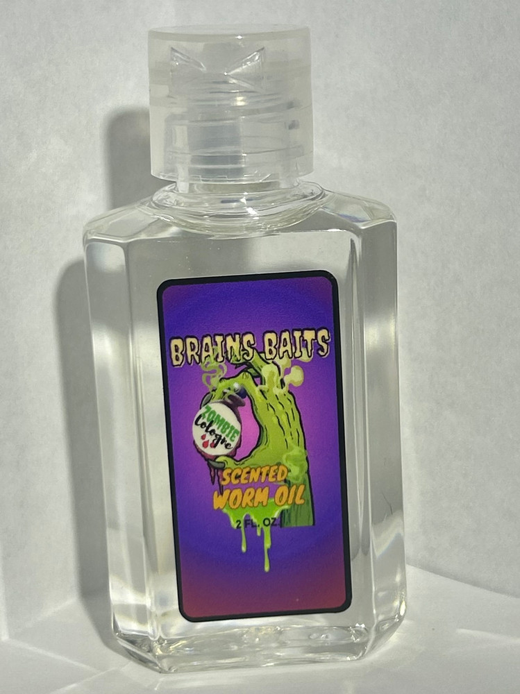 Brains Baits 2 oz Zombie Cologne Scented Worm Oil *Mixed Berries