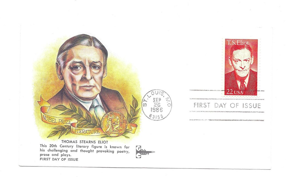 2239 T. S. Eliot GillCraft FDC